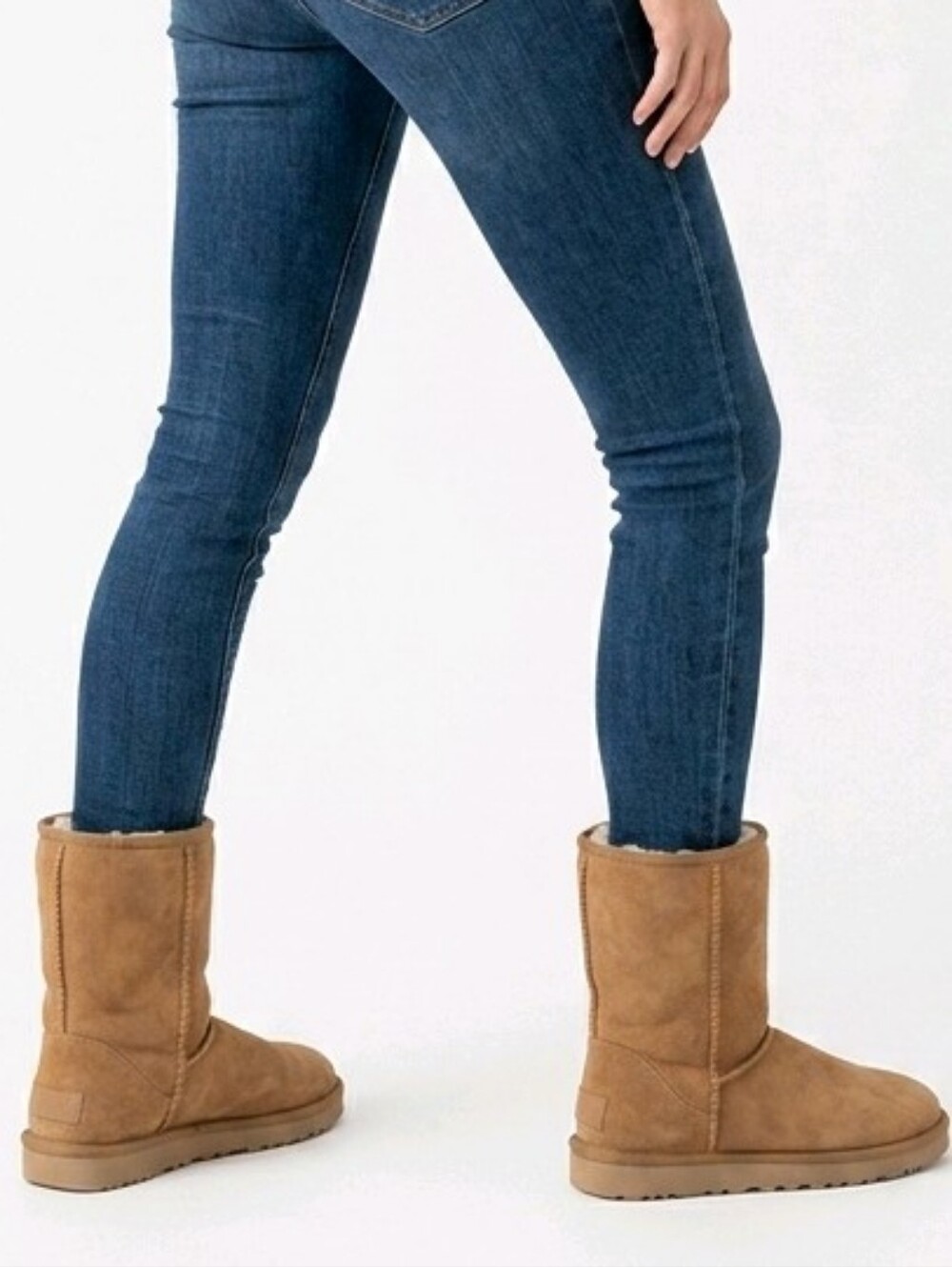 Tan Faux Suede Booties 9
